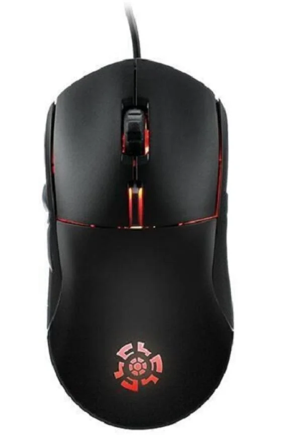 Мышь проводная Qumo UFO M77 черный, 2400 dpi, USB, кнопки - 6