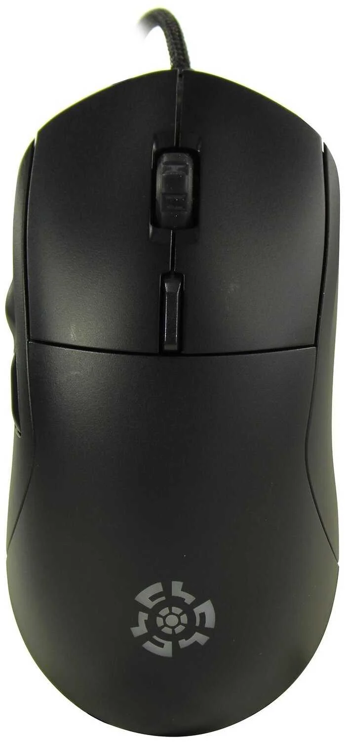 Мышь проводная Qumo UFO M77 черный, 2400 dpi, USB, кнопки - 6