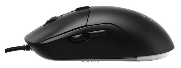 Мышь проводная Qumo UFO M77 черный, 2400 dpi, USB, кнопки - 6