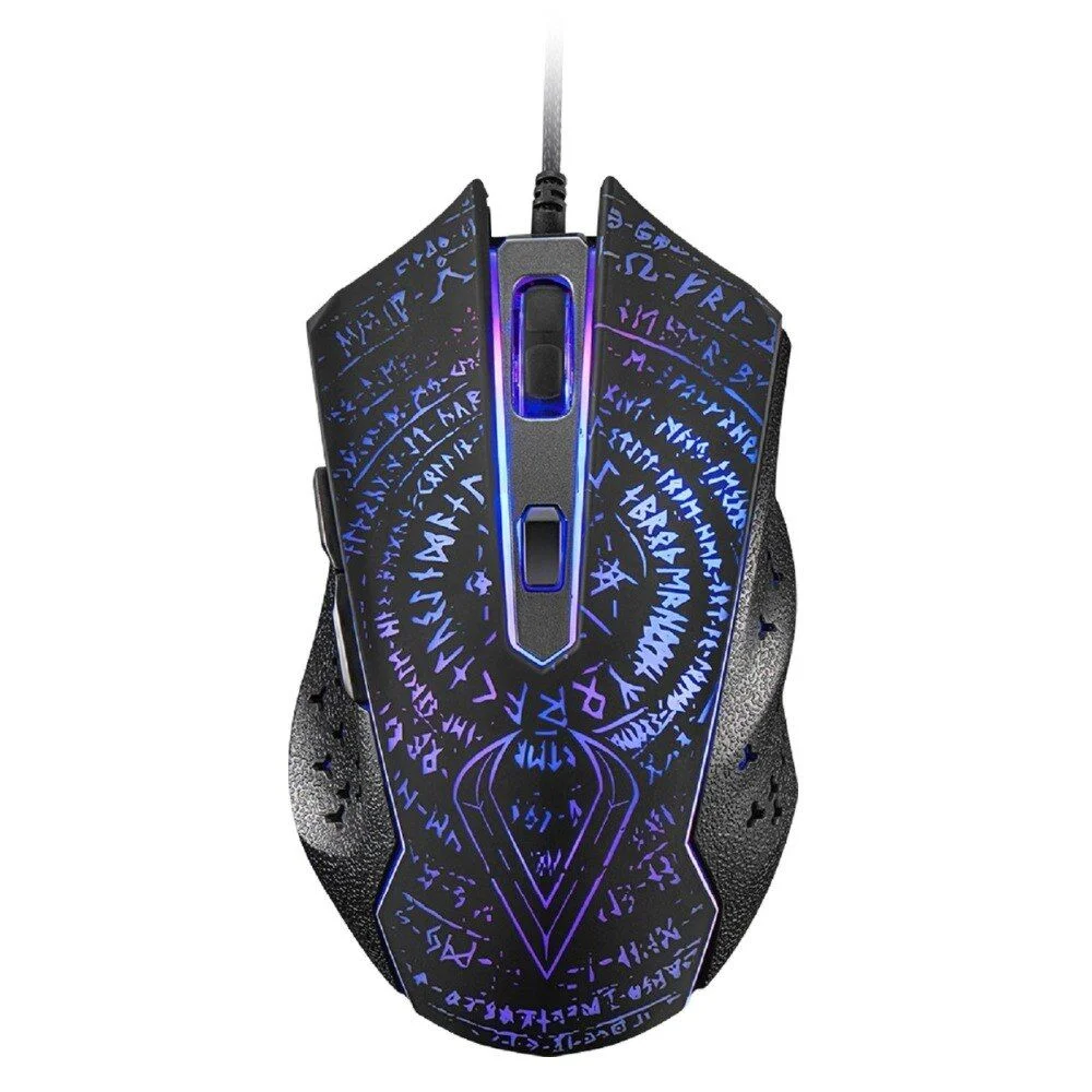 Мышь проводная Qumo Valhalla M35 черный, 3200 dpi, USB, кнопки - 6