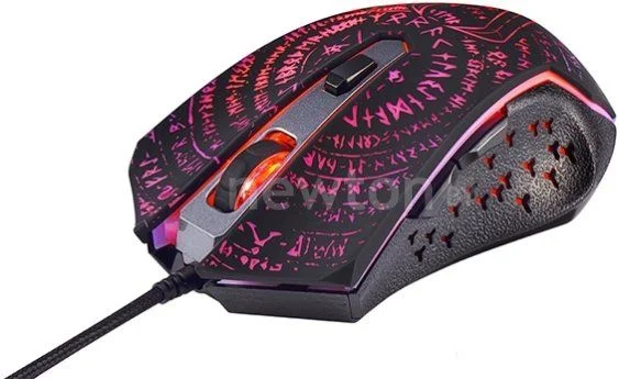 Мышь проводная Qumo Valhalla M35 черный, 3200 dpi, USB, кнопки - 6