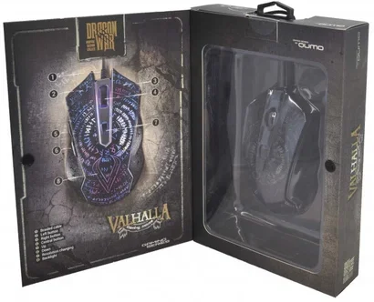 Мышь проводная Qumo Valhalla M35 черный, 3200 dpi, USB, кнопки - 6