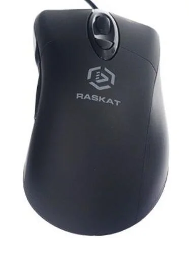 Мышь проводная Raskat M018 черный, 3200 dpi, USB, кнопки - 6