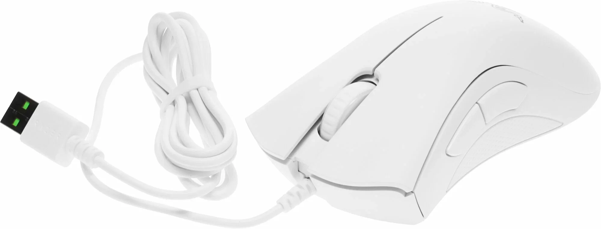Мышь проводная Razer DeathAdder Essential белый, 6400 dpi, USB, кнопки - 5