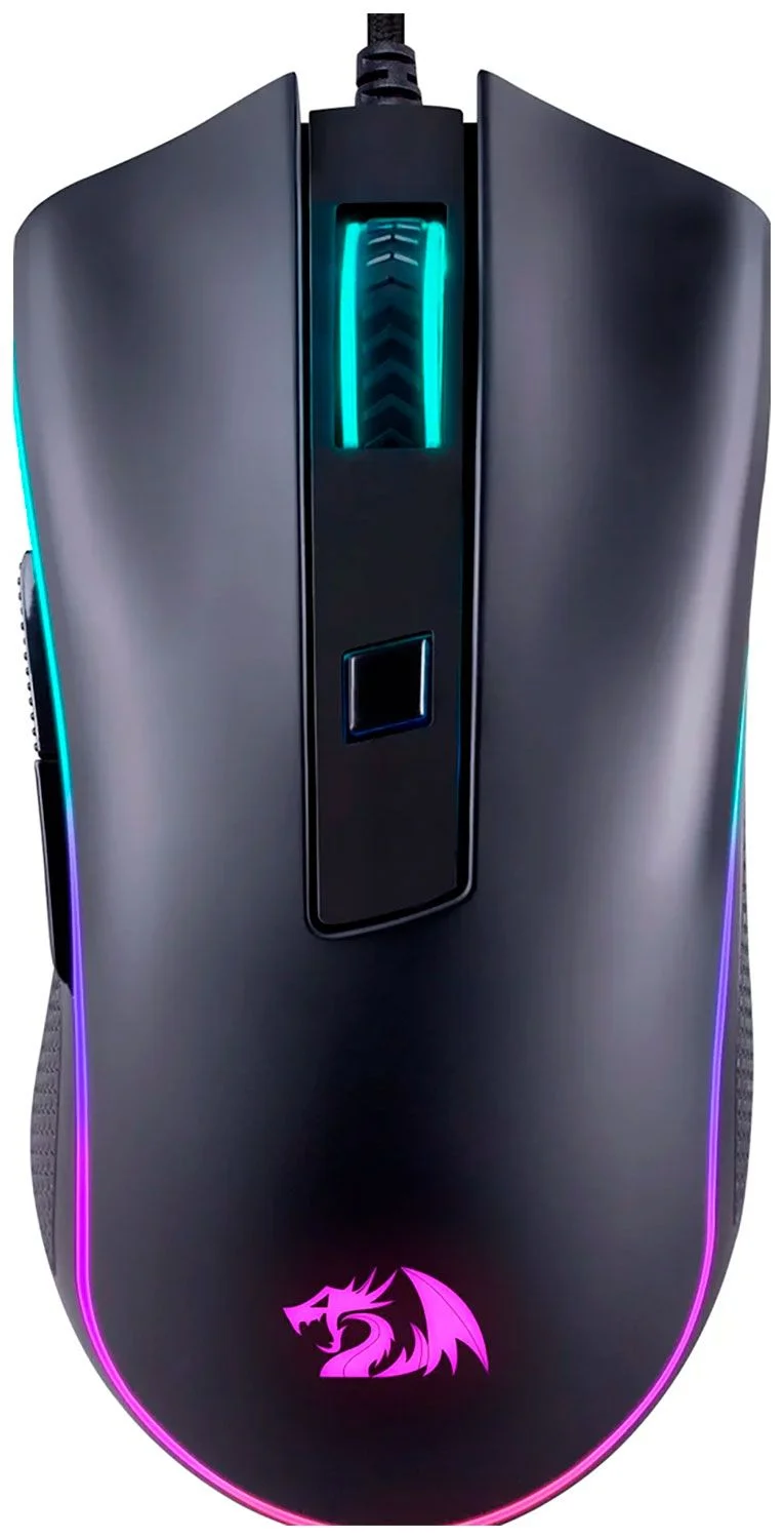 Мышь проводная Redragon Cypher, черный, 12800 dpi, USB, кнопки - 7