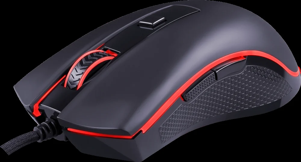 Мышь проводная Redragon Cypher, черный, 12800 dpi, USB, кнопки - 7