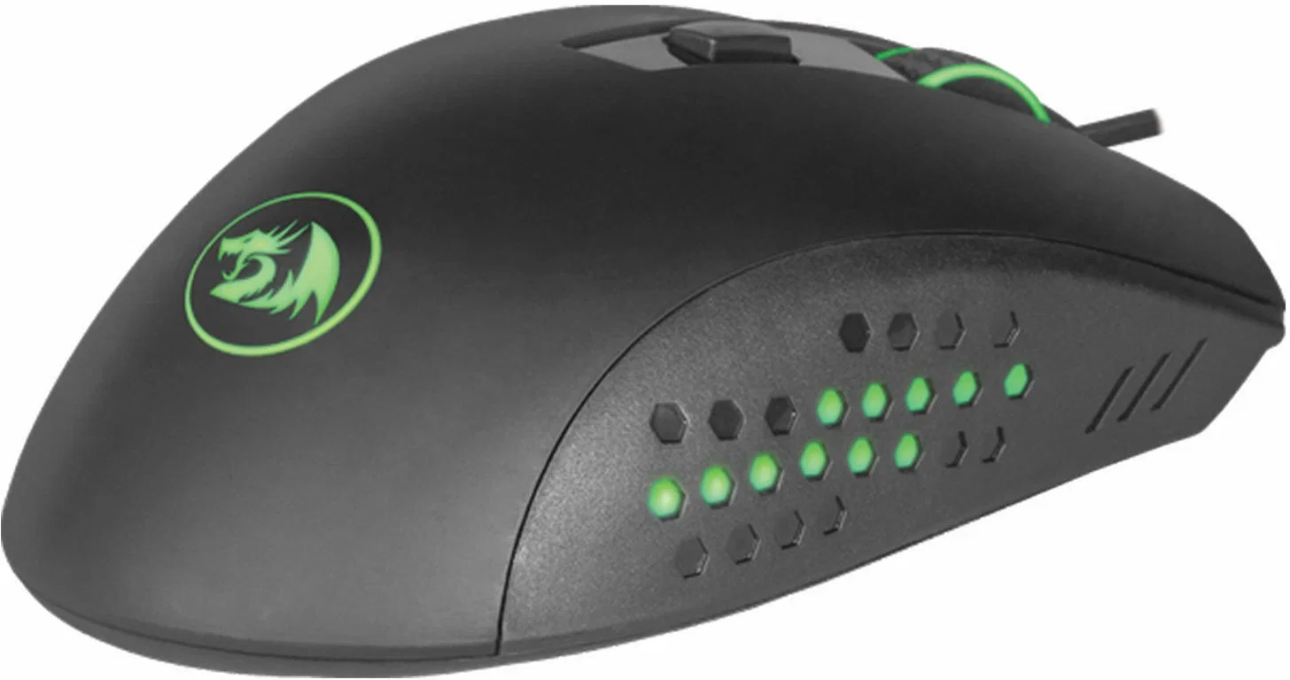 Мышь проводная Redragon Gainer черный, 3200 dpi, USB, кнопки - 6
