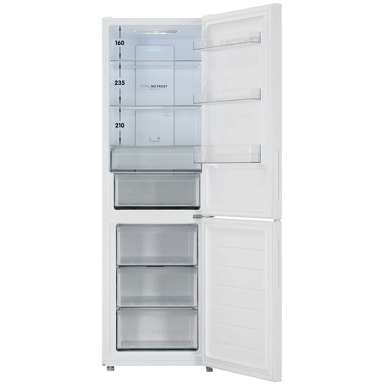 Холодильник двух кам нижн мороз Haier CEF536CWG 60х190х65 No Frost, 345 л,белый