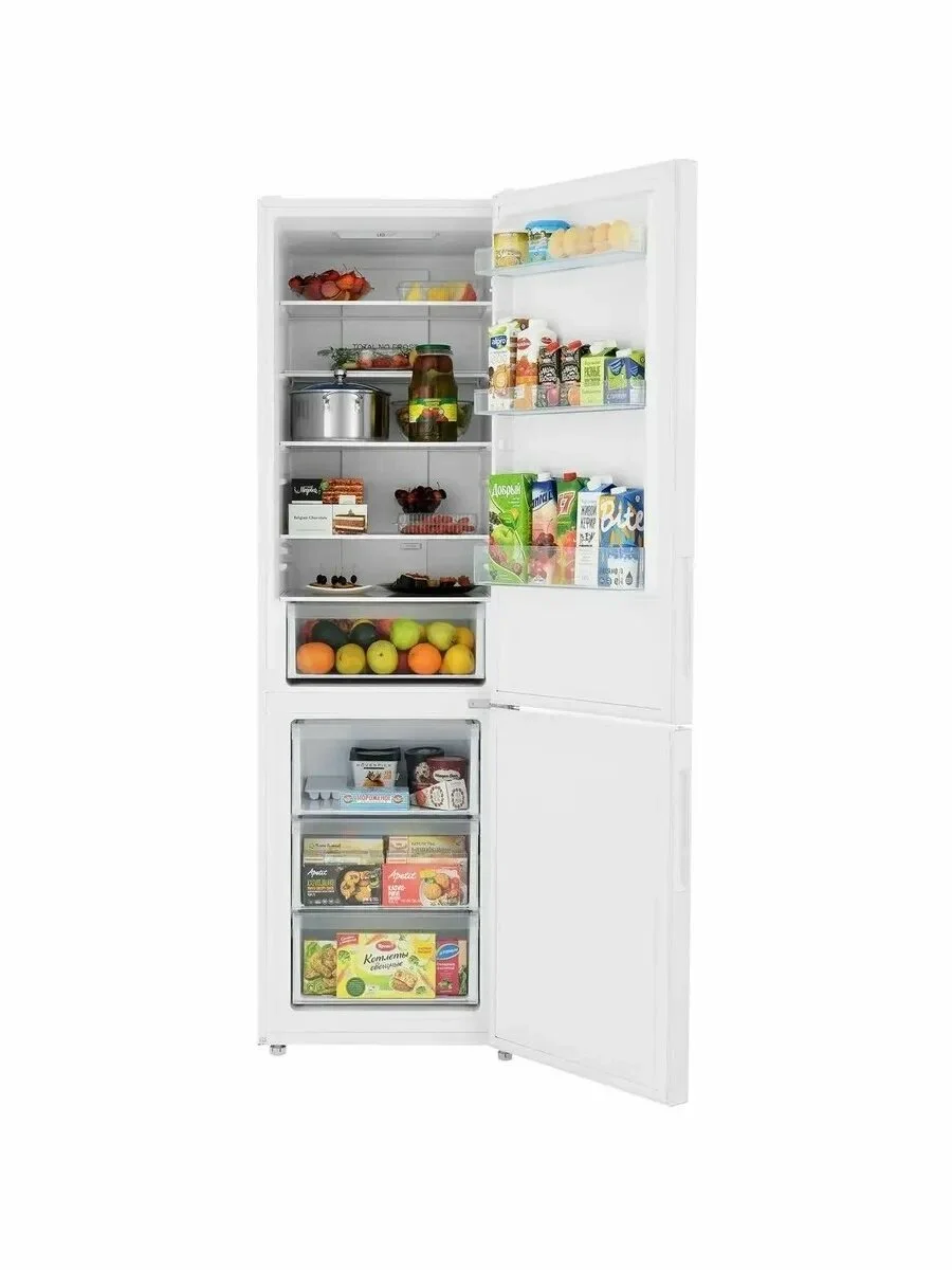 Холодильник двух кам нижн мороз Haier CEF537AWD белый, 59.5 см x 200 см x 65 см, 368л, No Frost.
