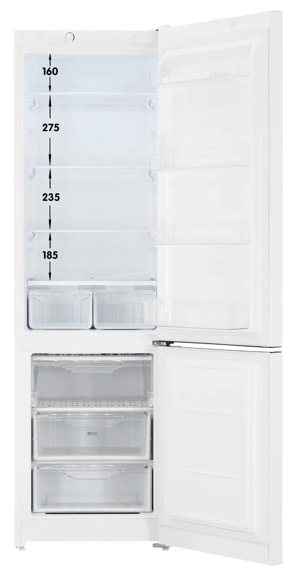 Холодильник двух кам нижн мороз Indesit DS 3200 W 196х60х62 см. капельный 0.729 куб.м. белый
