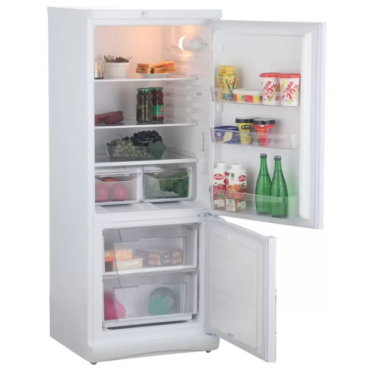 Холодильник двух кам нижн мороз Indesit ES 15 A 150x60x62 263 л