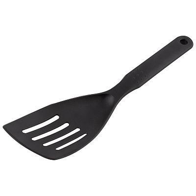 СКР Лопатка с отверстиями малая (черный нейлон), CUOCO, 28*8 cм