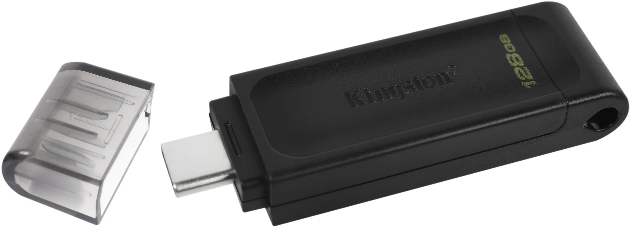 Флешка USB Kingston DataTraveler DT70 (DT70/256Gb), 256Gb, USB Type-C 3.2, R/W 70/45, черный