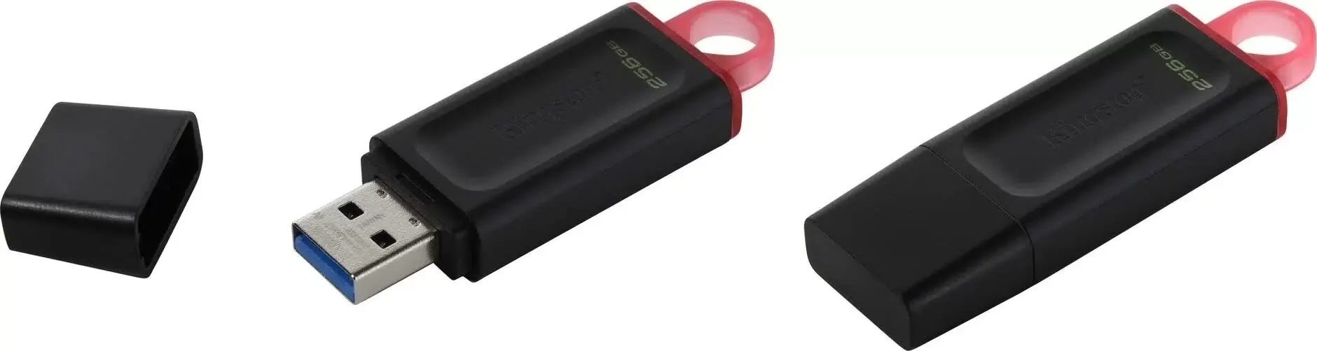 Флешка USB Kingston DataTraveler Exodia (DTX/256GB), 256Gb, USB 3.2 Gen 1, R/W 200/60, черный/розовый