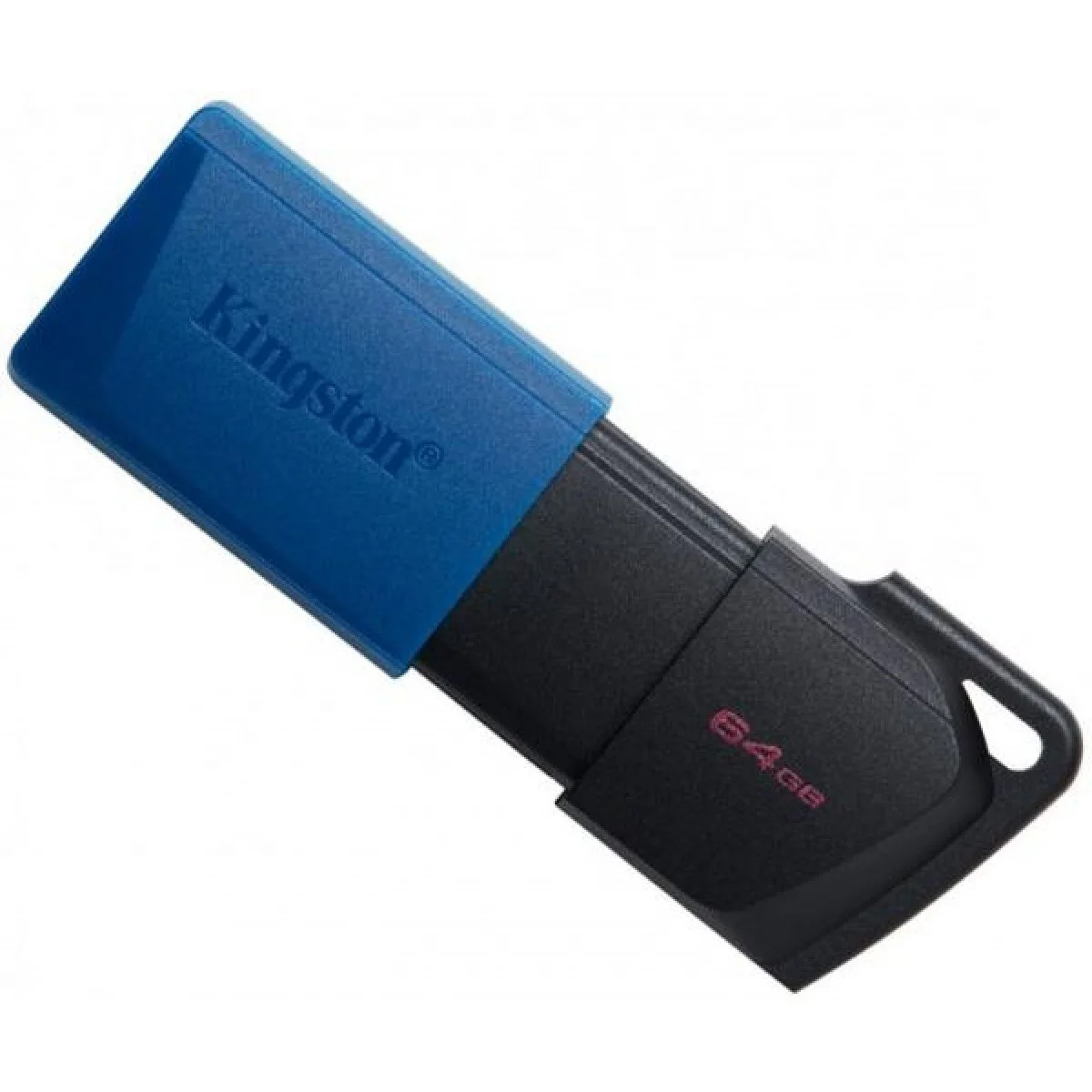 Флешка USB Kingston DataTraveler Exodia M (DTXM/64Gb), 64Gb, USB 3.0, R/W 70/45, черный/синий