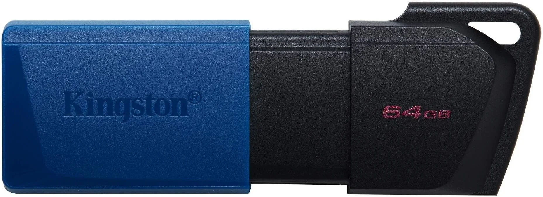 Флешка USB Kingston DataTraveler Exodia M (DTXM/64Gb), 64Gb, USB 3.0, R/W 70/45, черный/синий