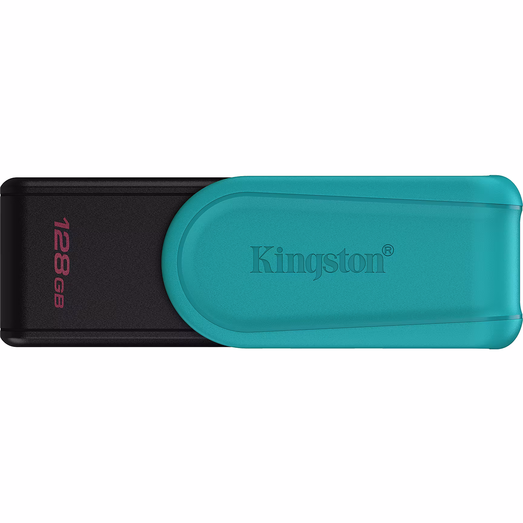 Флешка USB Kingston DataTraveler Exodia S (DTXS/128Gb), 128Gb, USB 3.2 Gen 1, R/W 150/60, бирюзовый/черный