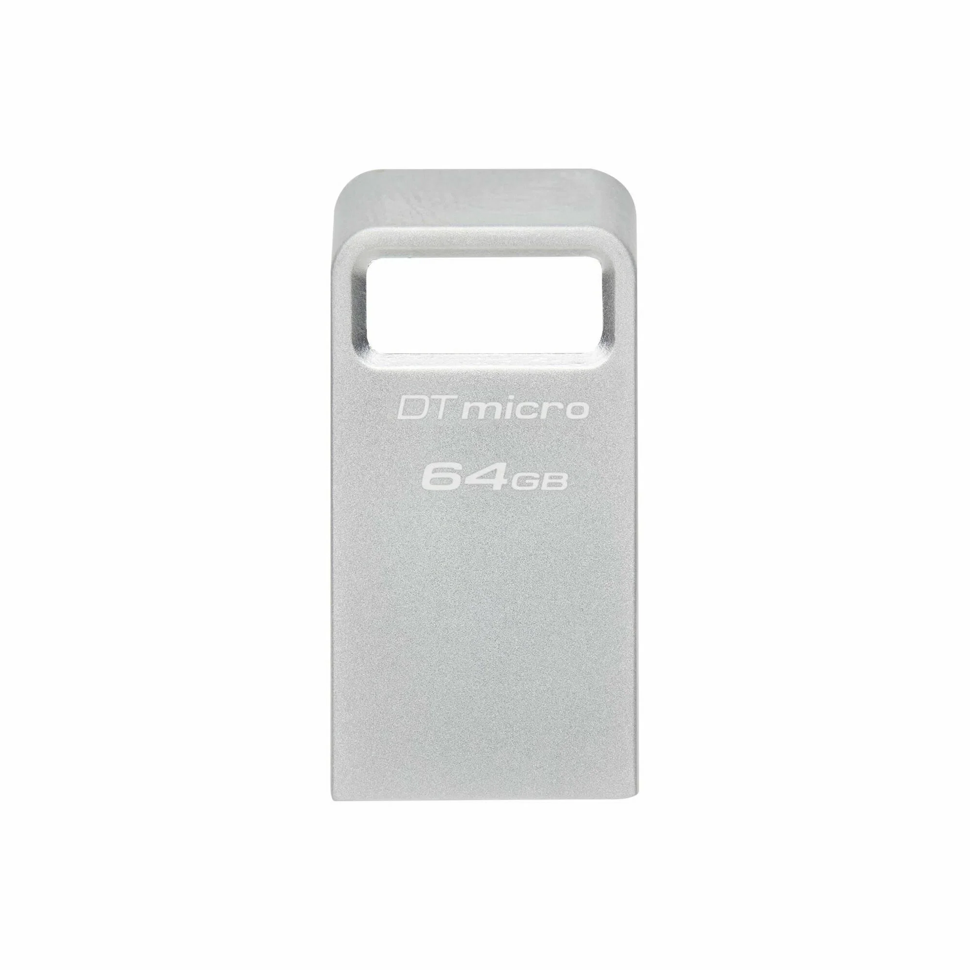Флешка USB Kingston DataTraveler Micro (DTMC3G2/64Gb), 64Gb, USB 3.2 Gen 1, R/W 200/60, серебристый