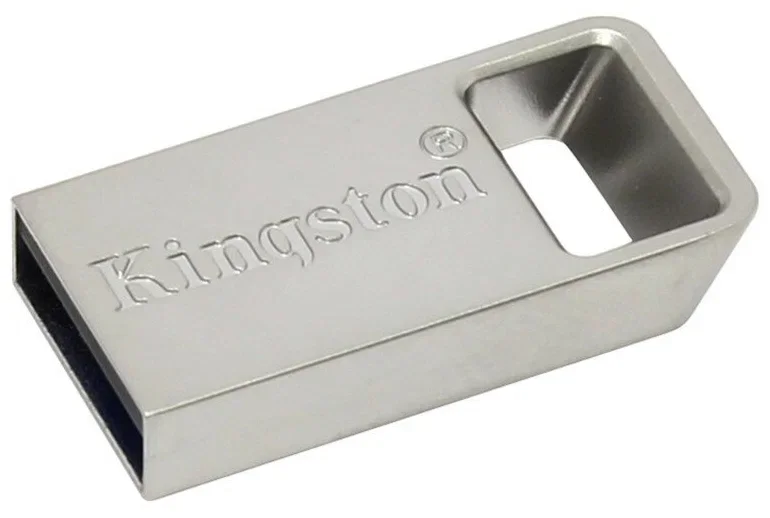 Флешка USB Kingston DataTraveler Micro (DTMC3G2/64Gb), 64Gb, USB 3.2 Gen 1, R/W 200/60, серебристый