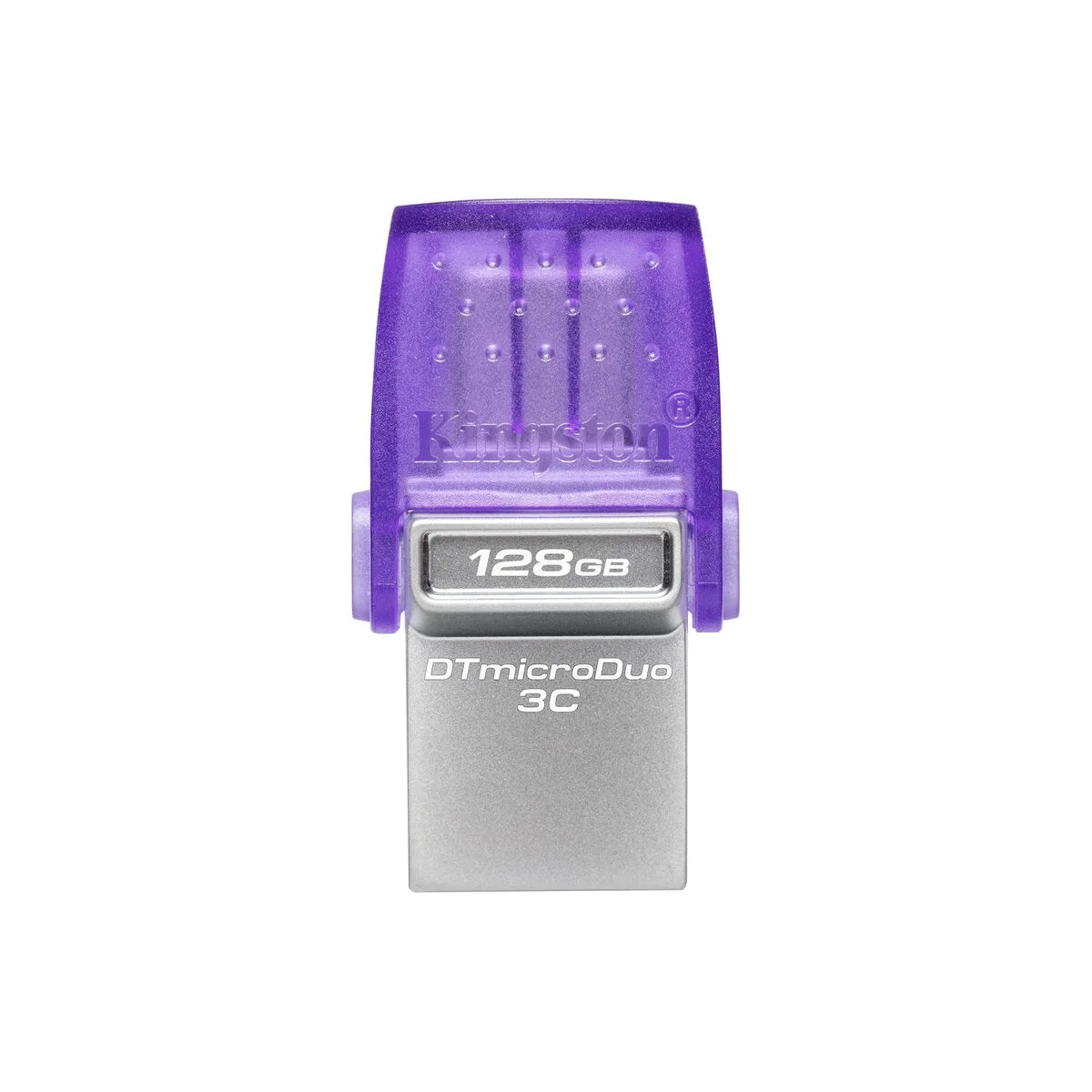 Флешка USB Kingston DataTraveler microDuo 3C (DTDUO3CG3/256GB), 256Gb, USB 3.2 Gen 1/Type-C, R/W 200/15, фиолетовый