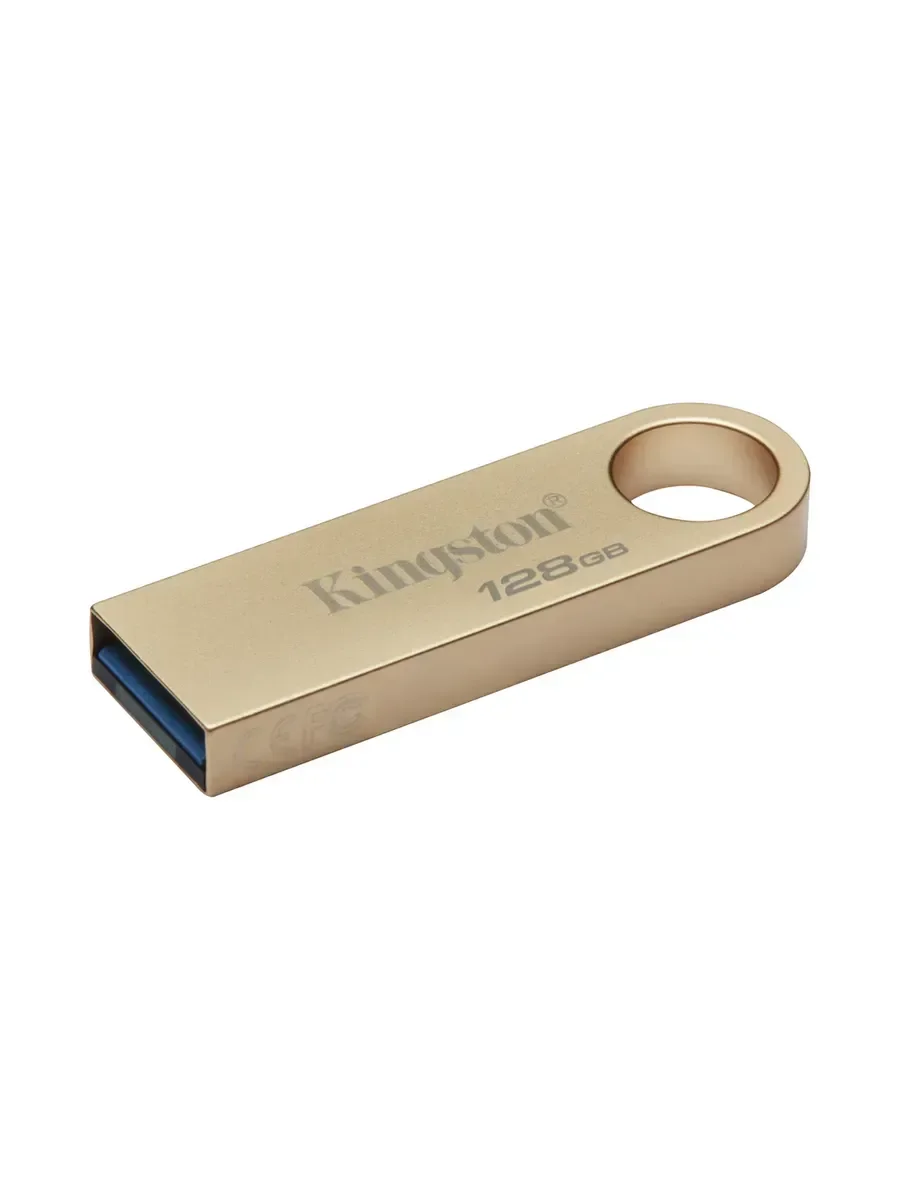 Флешка USB Kingston DataTraveler SE9 G3 (DTSE9G3/128 Gb), 128Gb, USB 3.2 Gen 1, R/W 220/100, золотистый