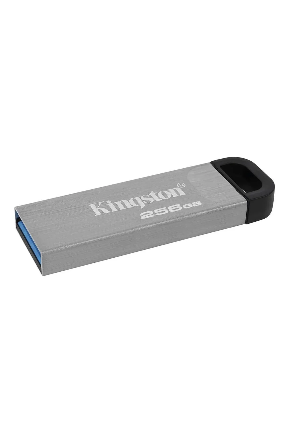 Флешка USB Kingston KYSON (DTKN/256GB), 256Gb, USB 3.2 Gen 1, R/W 200/60, серебристый/черный