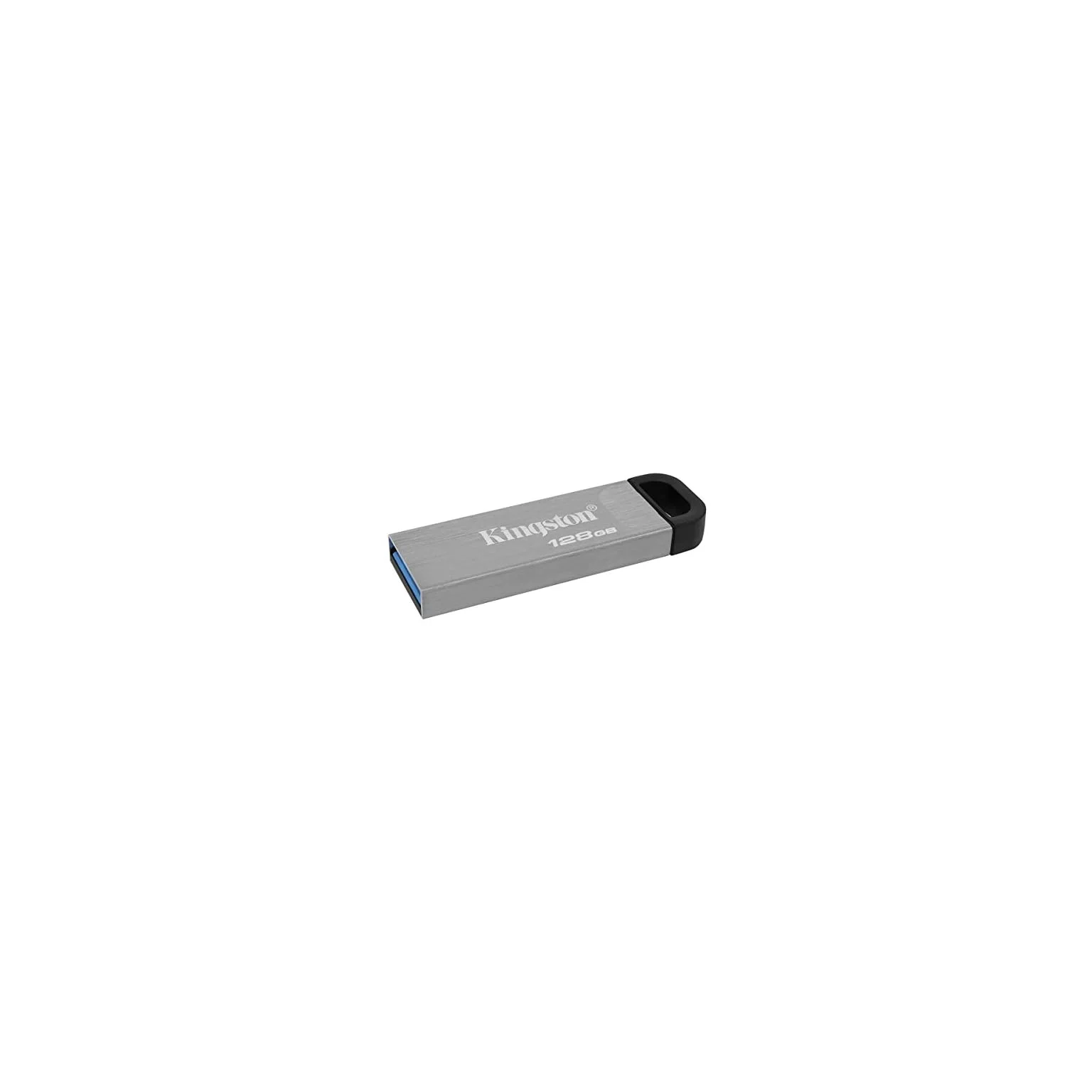 Флешка USB Kingston KYSON (DTKN/64GB), 64Gb, USB 3.2 Gen 1, R/W 200/60, серебристый/черный