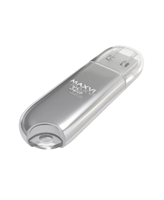 Флешка USB Maxvi P1 32GB silver (FD32GBUSB20C10P1)