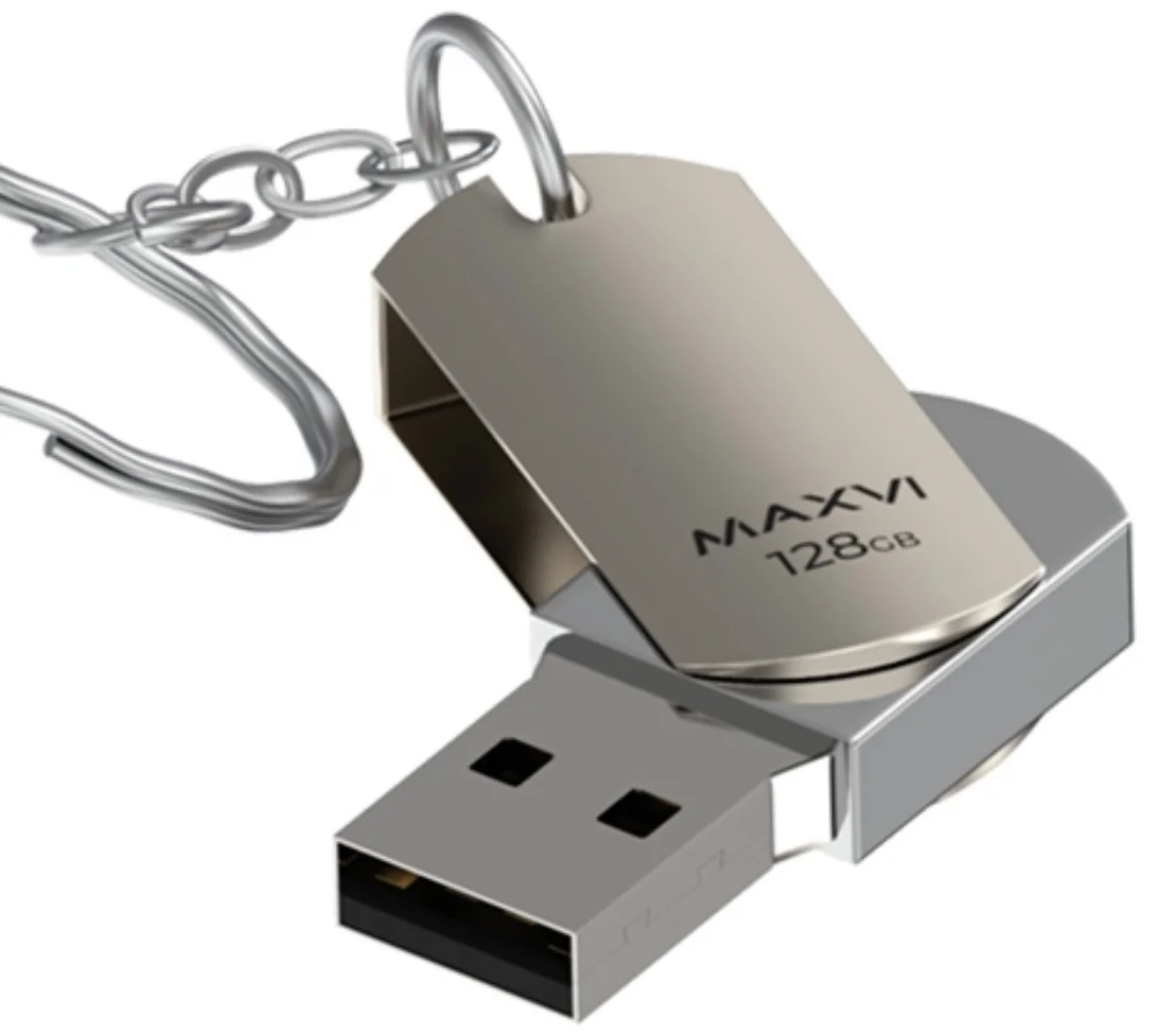 Флешка USB Maxvi P1 32GB silver (FD32GBUSB20C10P1)