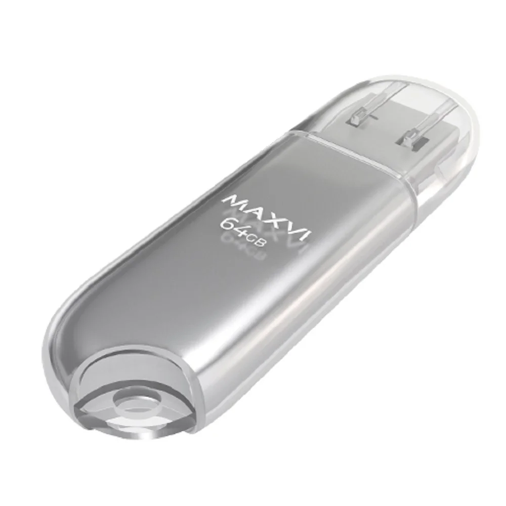 Флешка USB Maxvi P1 32Gb USB 2.0 blue, монолит с колпачком, ABS пластик