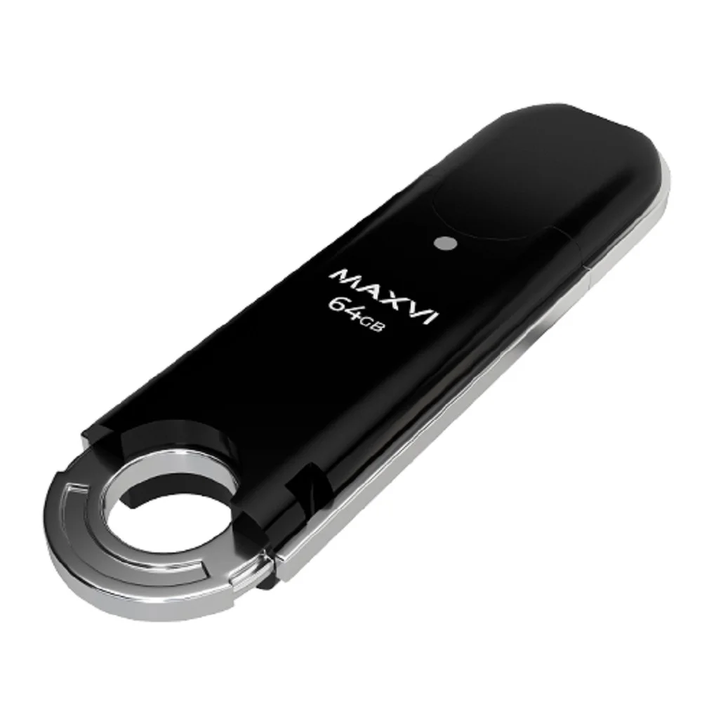 Флешка USB Maxvi P3 8Gb USB 2.0 sky blue, монолит с колпачком, ABS пластик