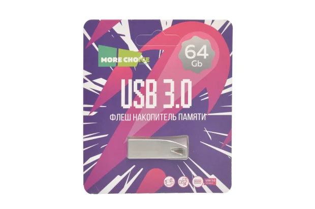 Флешка USB More Choice (4610196401152) MF64m серебристый