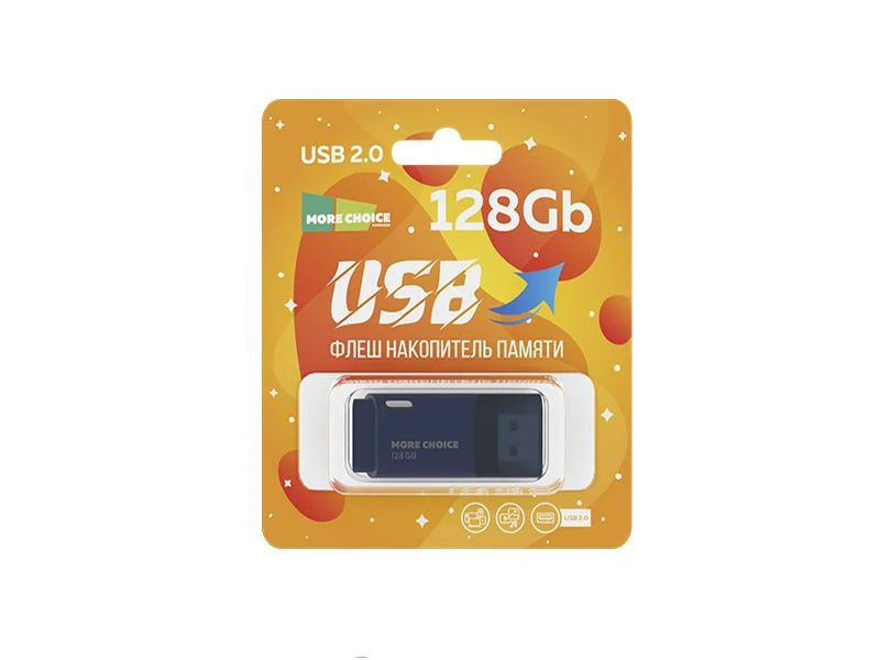 Флешка USB More Choice (4610196405112) MF128 - черный