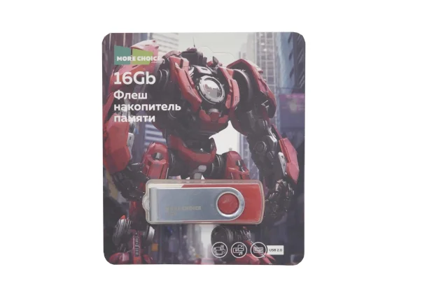 Флешка USB More Choice (4610196407574) MF16-4 USB 16 Gb 2.0 Red