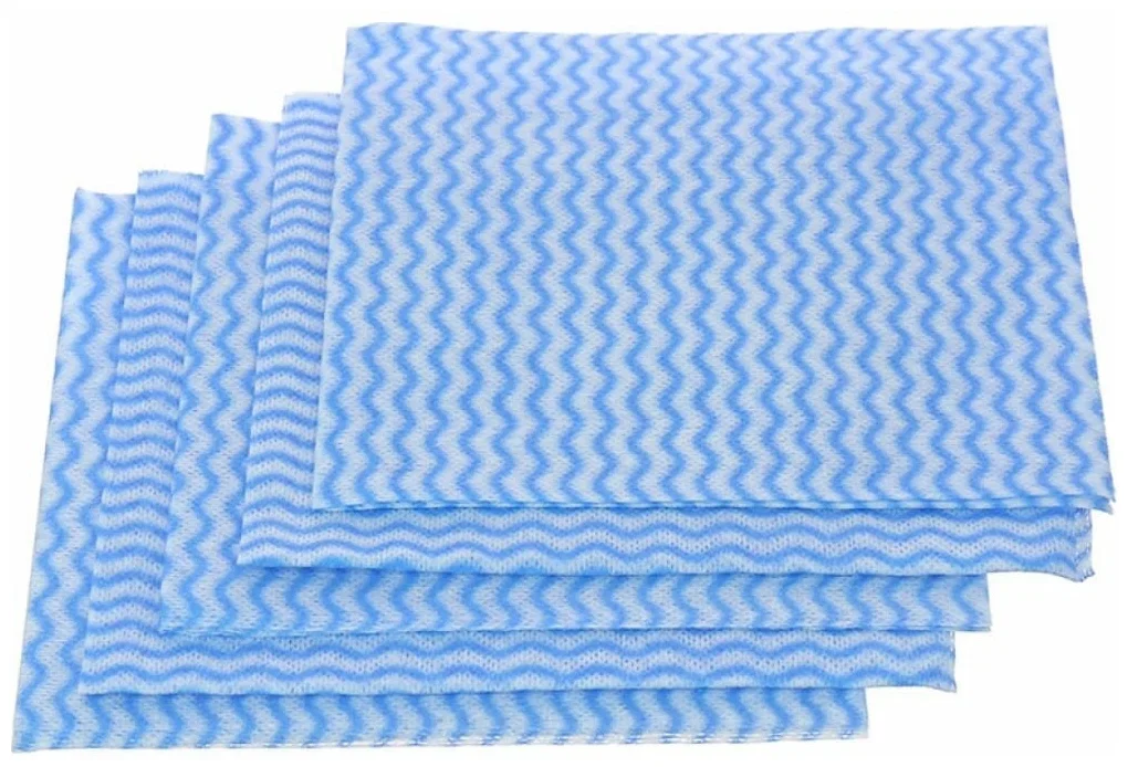 СКР Салфетки хозяйственные 30*30см, с перфорацией, синяя волна, 5 шт.