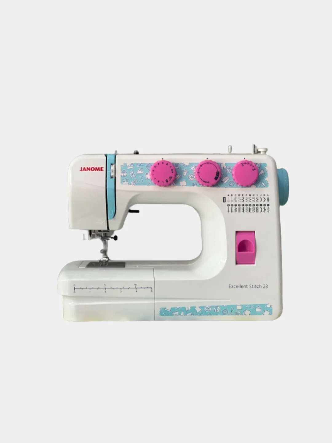 Швейная машина Janome Excellent Stitch 23 белый EXCELLENT STITCH 23, 60 Вт, 23 швейные операции