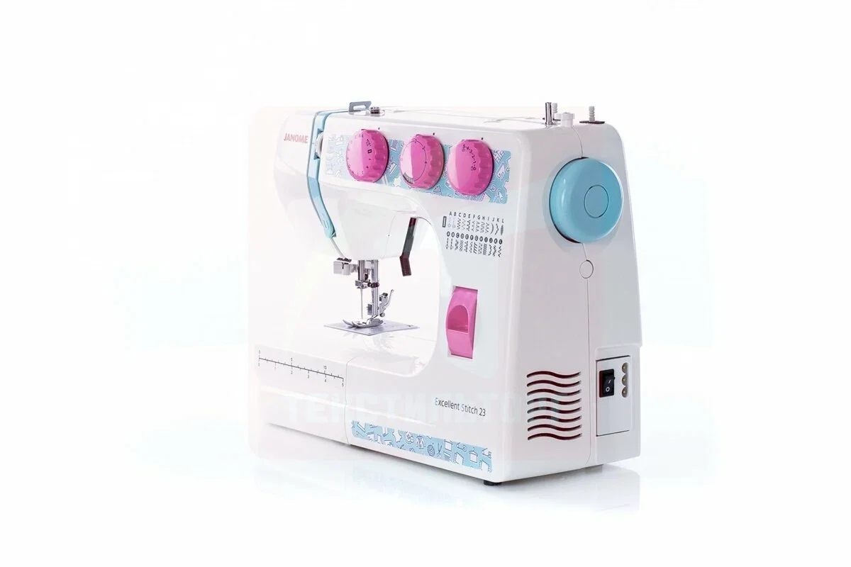 Швейная машина Janome Excellent Stitch 23 белый EXCELLENT STITCH 23, 60 Вт, 23 швейные операции
