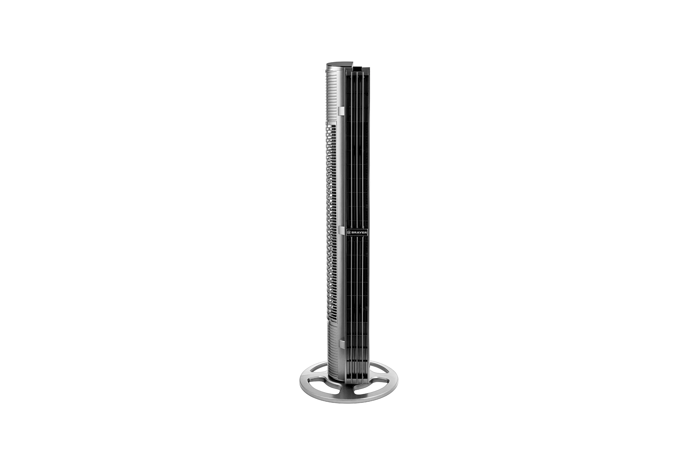 Вентилятор колонный BRAYER 4977BR , Сенсор.упр.,пульт ДУ,вращение70°,мощ-ть75Вт, LED-дисплей