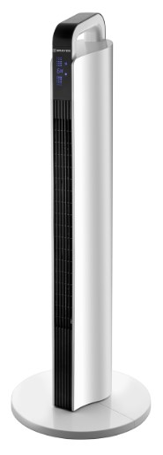 Вентилятор колонный BRAYER BR4955, эл..упр.,пультДУ,вращение,мощ-ть 60Вт, LED дисплей, 3 скор.Таймер