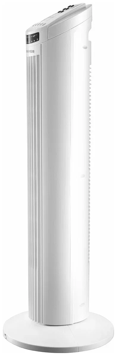 Вентилятор колонный BRAYER BR4958WH, механ.упр.,пульт ДУ,вращение90°,мощ-ть50Вт,защита от перегрева