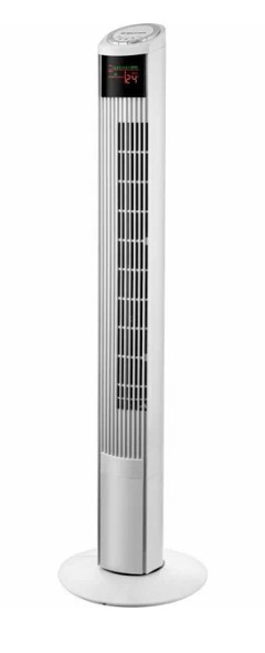 Вентилятор колонный BRAYER BR4984, пульт ДУ, вращение 70°, 45 Вт, LED-дисплей