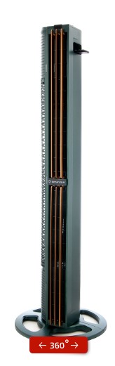 Вентилятор напольный BRAYER 4976BR Сенсор.упр.,пульт ДУ,вращение70°,мощ-ть75Вт, LED-дисплей