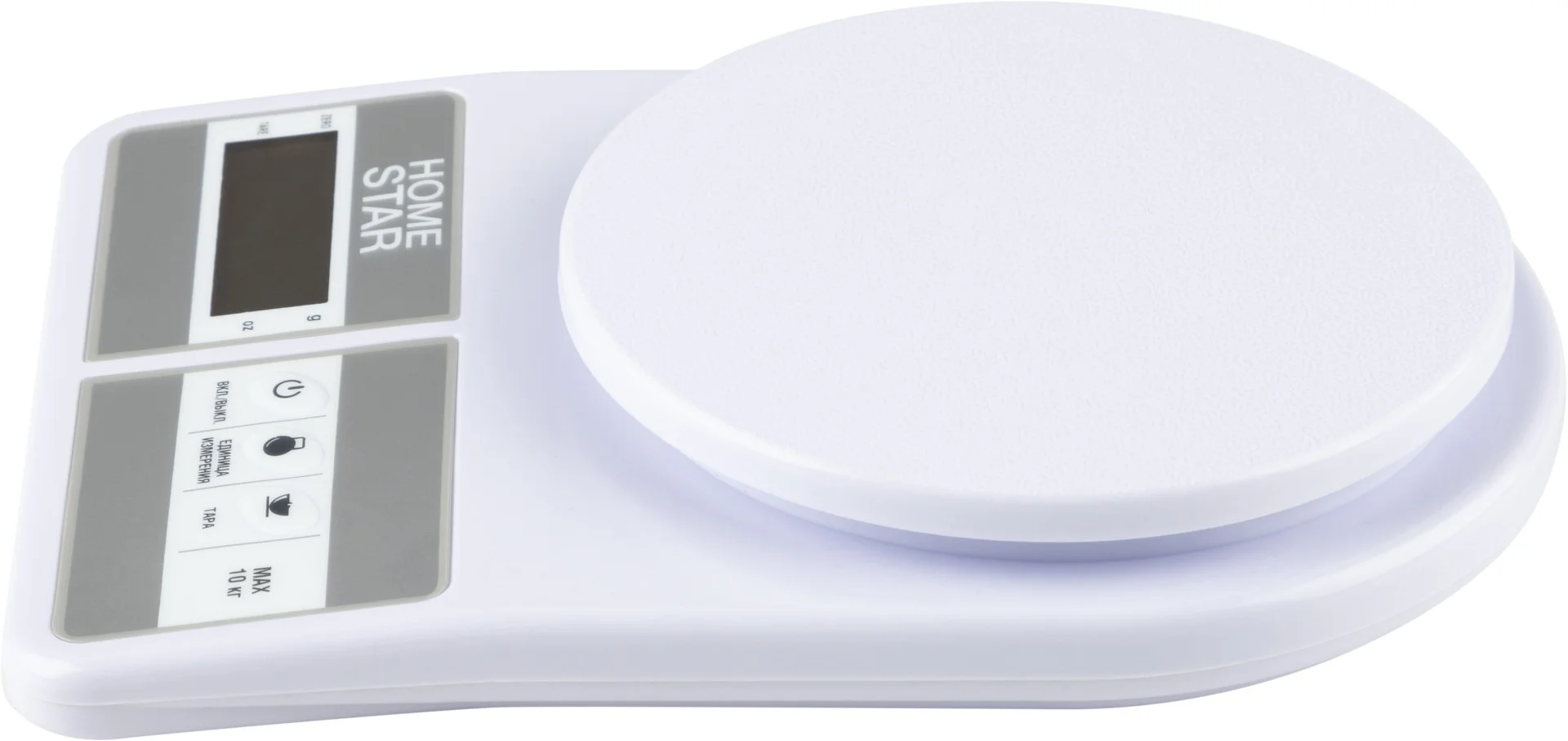Весы кухонные, электр. HOMESTAR HS-3012 (10кг шаг 1гр, пластик)