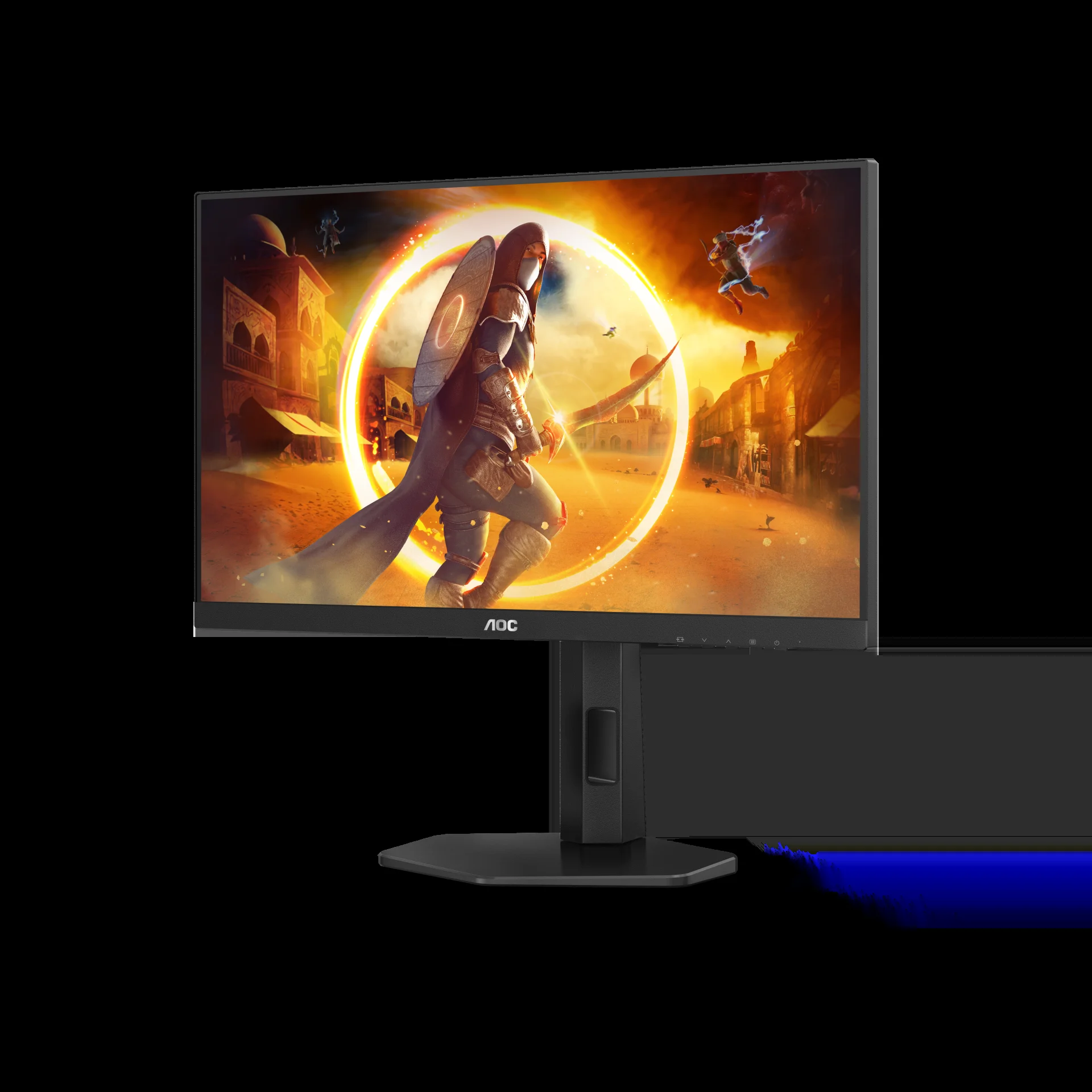 Монитор 27" AOC Q27G4X Black (2560x1440, IPS, 180Hz, 80M:1, 450cd, 0.5ms, 2*HDMI, DP, Speakers, FreeSync, Flicker Free, G-Sync, H. Adj, pivot, VESA,
