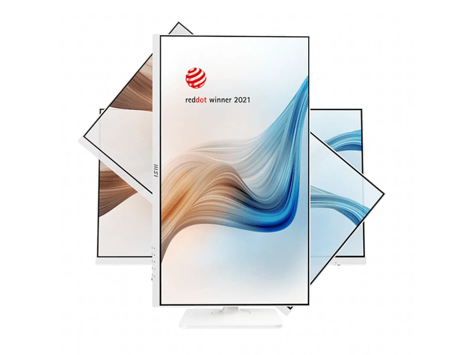 Монитор 27" MSI Modern MD272XPW White (IPS, 1920x1080, HDMI+DP+Type C, 4 ms, 178°/178°, 300 cd/m, 1000:1, 100Hz, Spk, Pivot) bp