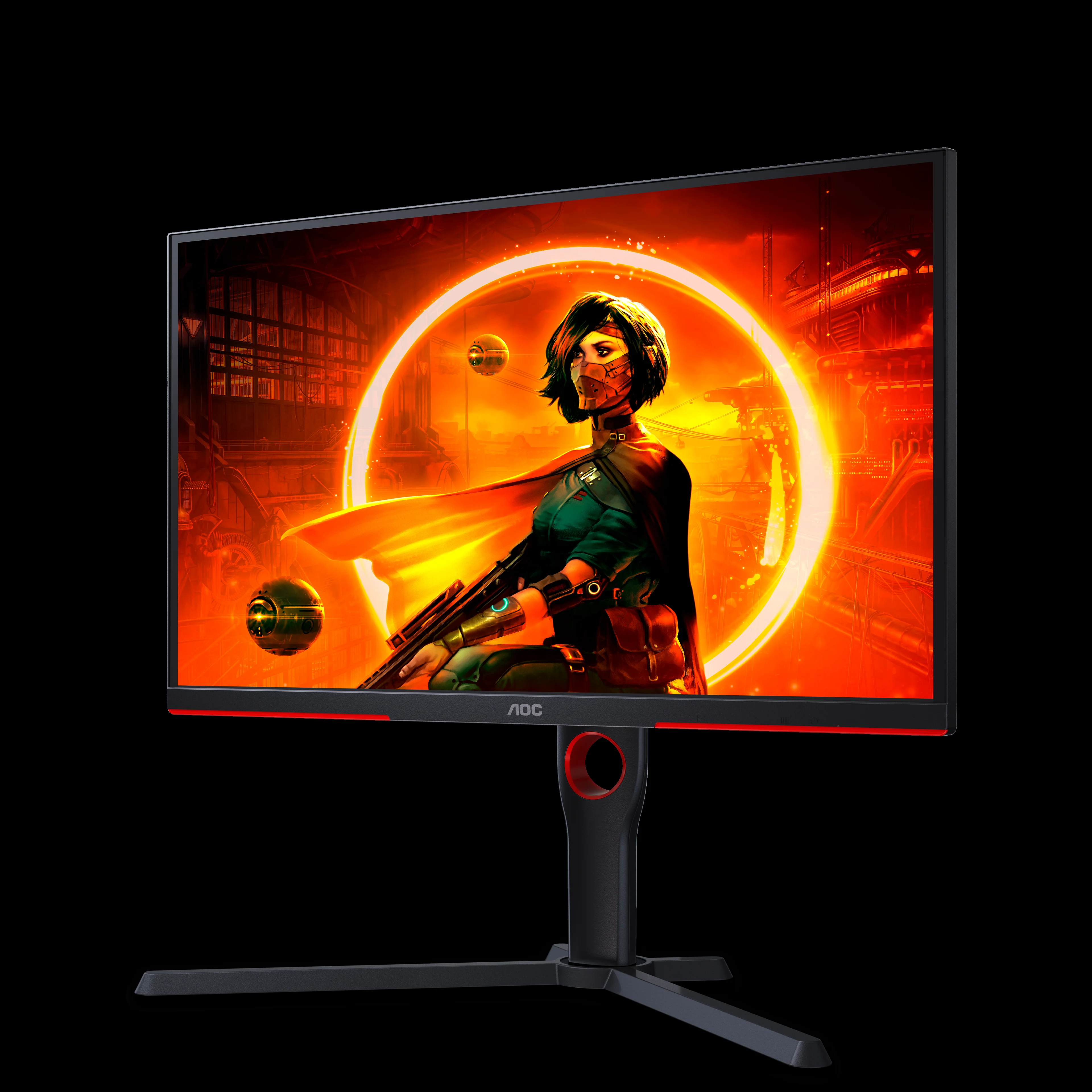 Монитор AOC 24.5" AGON 25G3ZM Black-Red (VA, 1920x1080, HDMI+HDMI+DP, 0.5 ms, 178°/178°, 300 cd/m, 3000:1, 240Hz, Pivot)