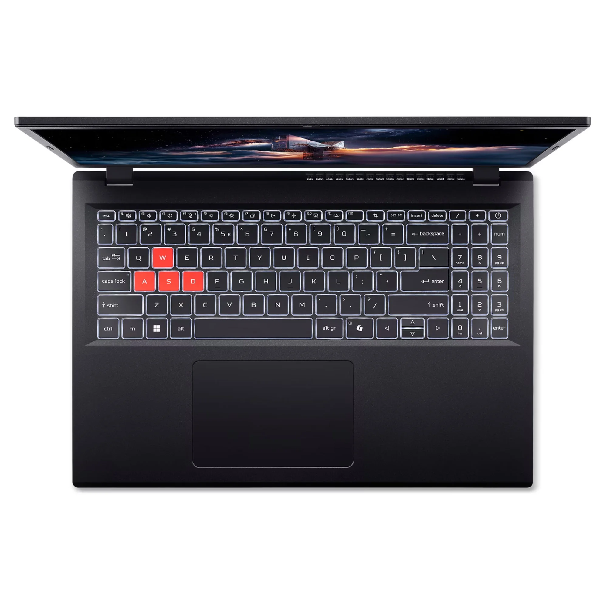 Ноутбук Acer Nitro Lite NL16-71G-539D Core 5 210H 16Gb SSD512Gb NVIDIA GeForce RTX4050 6Gb 16" IPS WUXGA (1920x1200) без ОС black WiFi BT Cam 4574mAh
