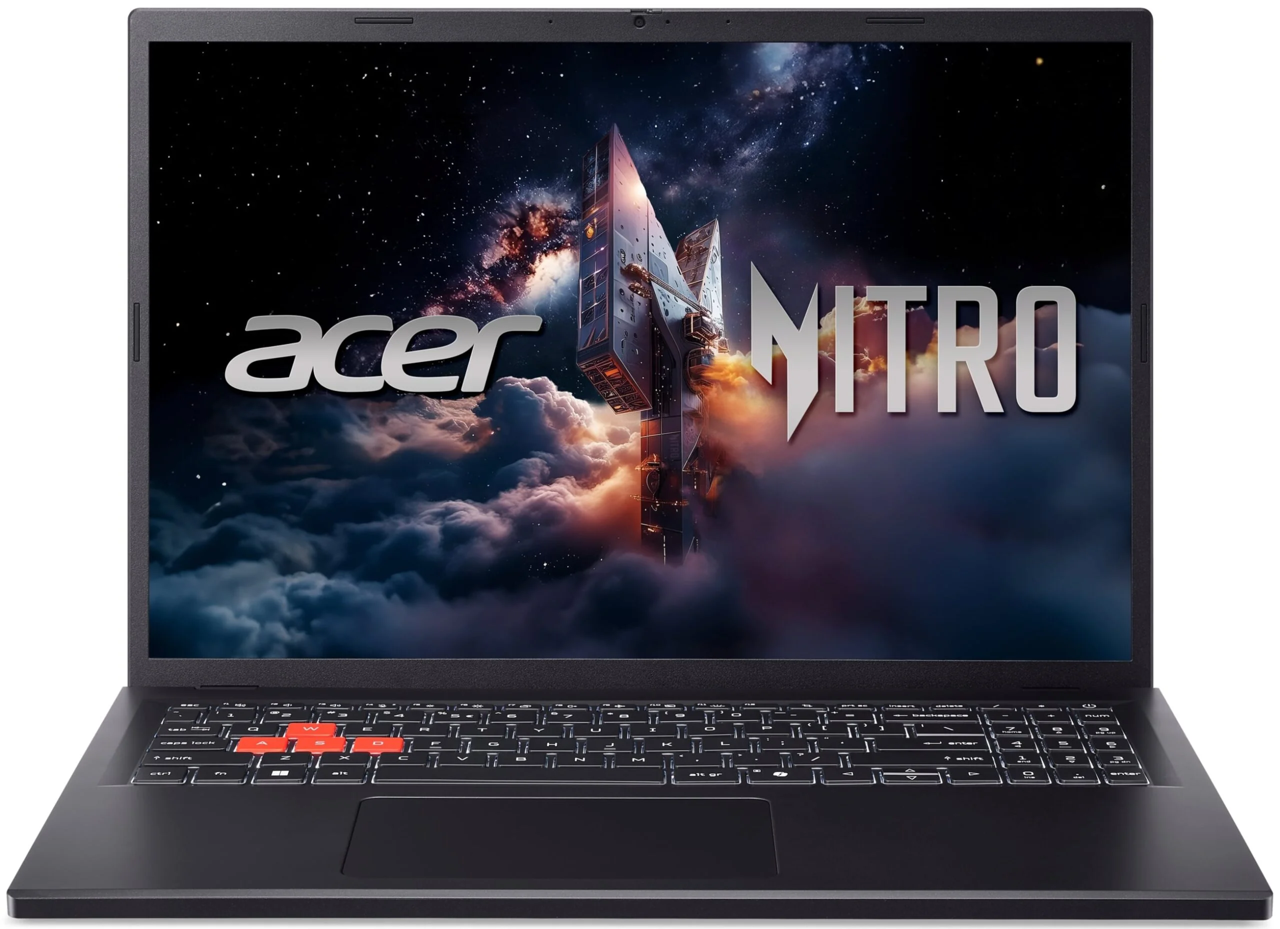 Ноутбук Acer Nitro V 16S ANV16S-41-R4WA Ryzen 7 260 16Gb SSD1Tb NVIDIA GeForce RTX 5060 8Gb 16" IPS WUXGA (1920x1200) без ОС black WiFi BT Cam (NH.U03