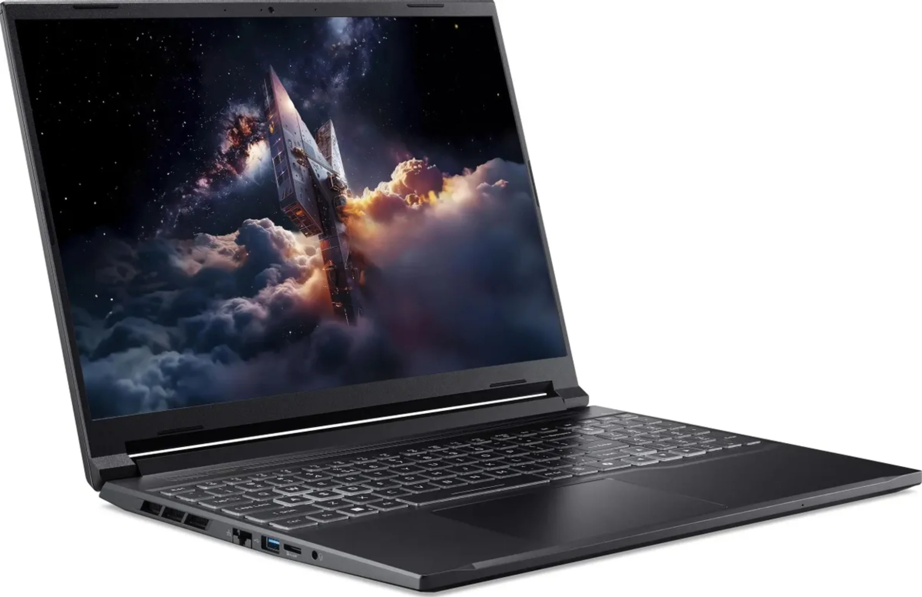 Ноутбук Acer Nitro V 16S ANV16S-71-55X8 Core 5 210H 16Gb SSD512Gb NVIDIA GeForce RTX5050 8Gb 16" IPS WUXGA (1920x1200) без ОС black WiFi BT Cam (NH.U2