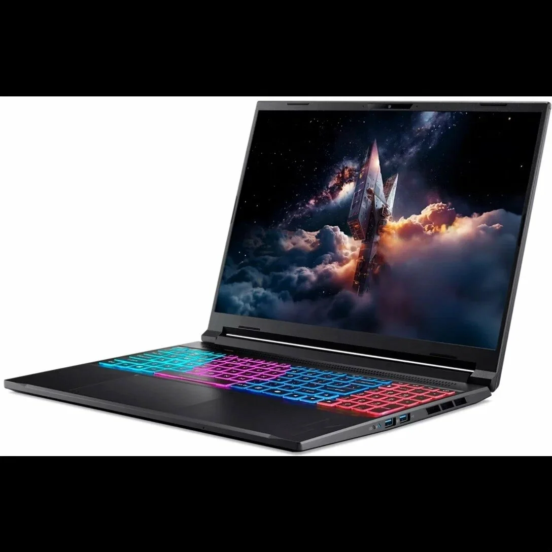 Ноутбук Acer Nitro V 16S ANV16S-71-58YF Core 5 210H 16Gb SSD1Tb NVIDIA GeForce RTX 5060 8Gb 16" IPS WQXGA (2560x1600) без ОС black WiFi BT Cam (NH.U28